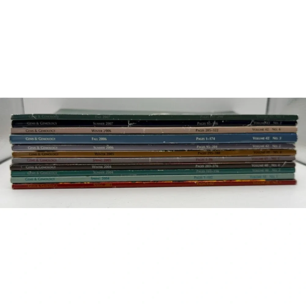 GIA Gems & Gemology Magazine Lot 11 Issues 2003-2008 Diamonds Pearls Jewelry